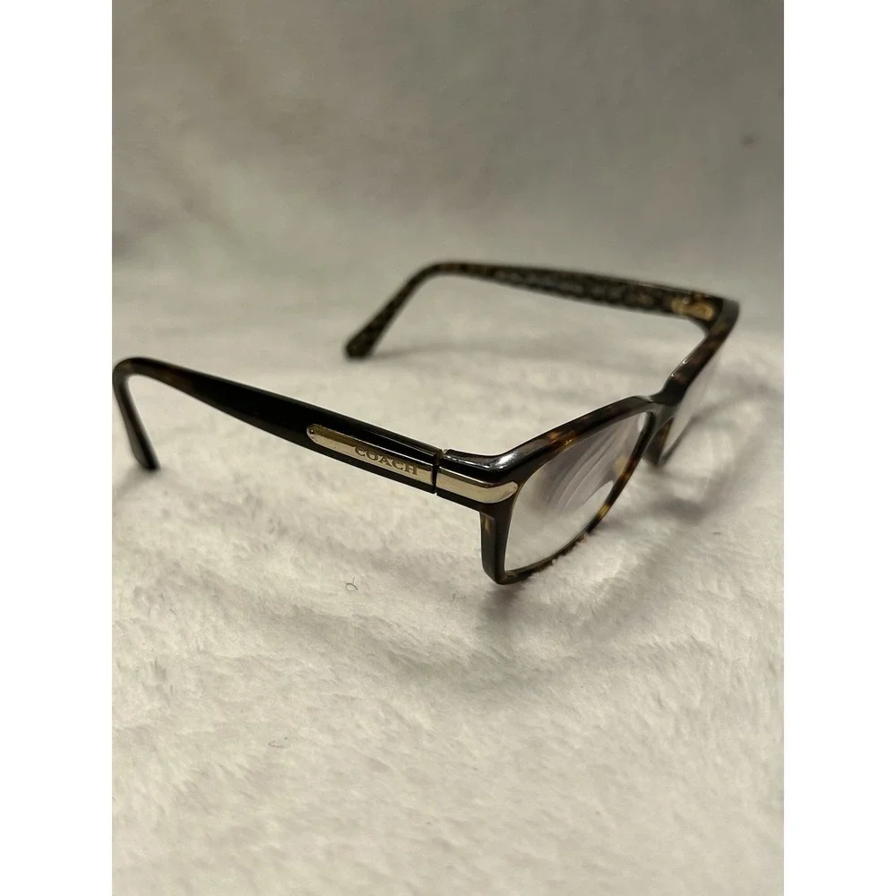 Coach HC 6065 5291 Womens Eyeglasses Dark Tortoise Military Sig C 51-17-135